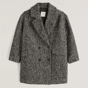 Abercrombie & Fitch Textured Wool-Blend Jacket